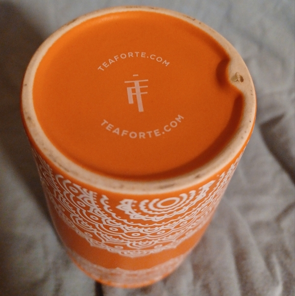 Tea Forté Kati Cup Chakra Terra Orange Cup with Infuser Basket & Lid (081824B) - Picture 5 of 5